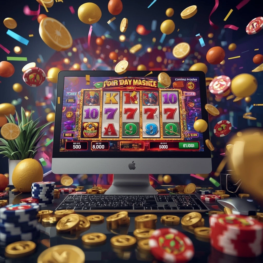 slot machines on the monitor BETWAY CASINO